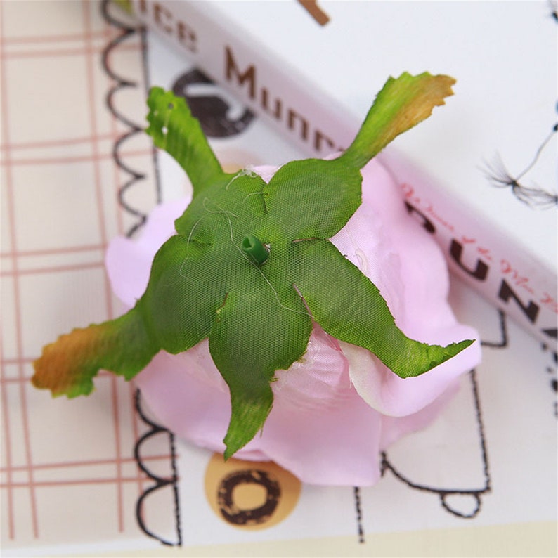 Wholesale Flower Heads Bulk Roses Artificial Silk Flower 100 Etsy