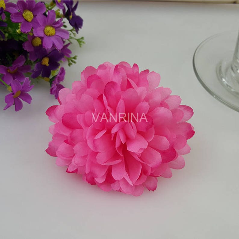 Bulk Silk Flowers Artificial Flower Heads Daisy 100 Flowers Etsy