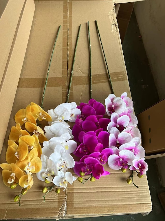 Papillon rose fuchsia sur tige /6 accessoires et décoration de fête
