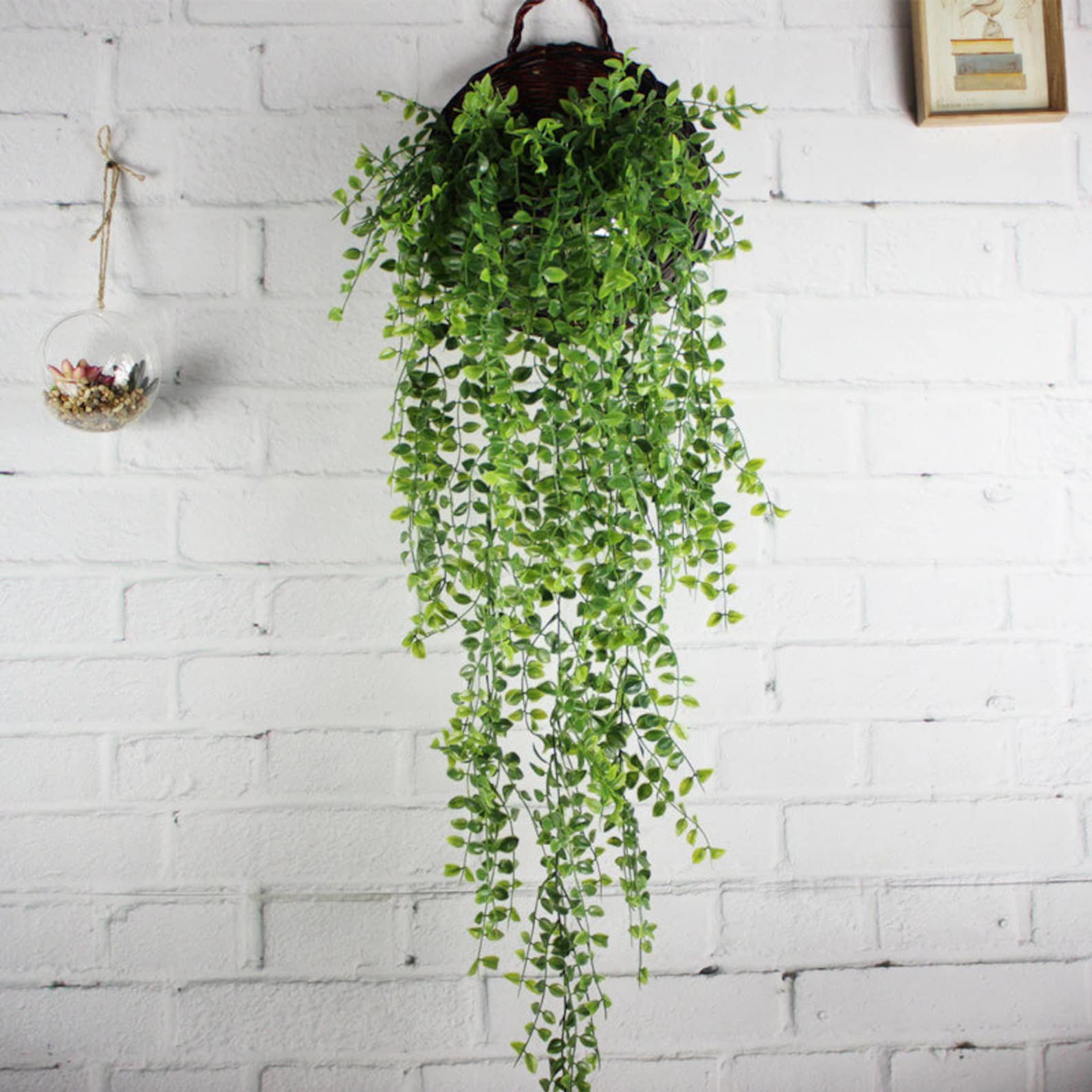 Artificial Hanging Plants Fake Outdoor Plants Snowwhite Prune Etsy
