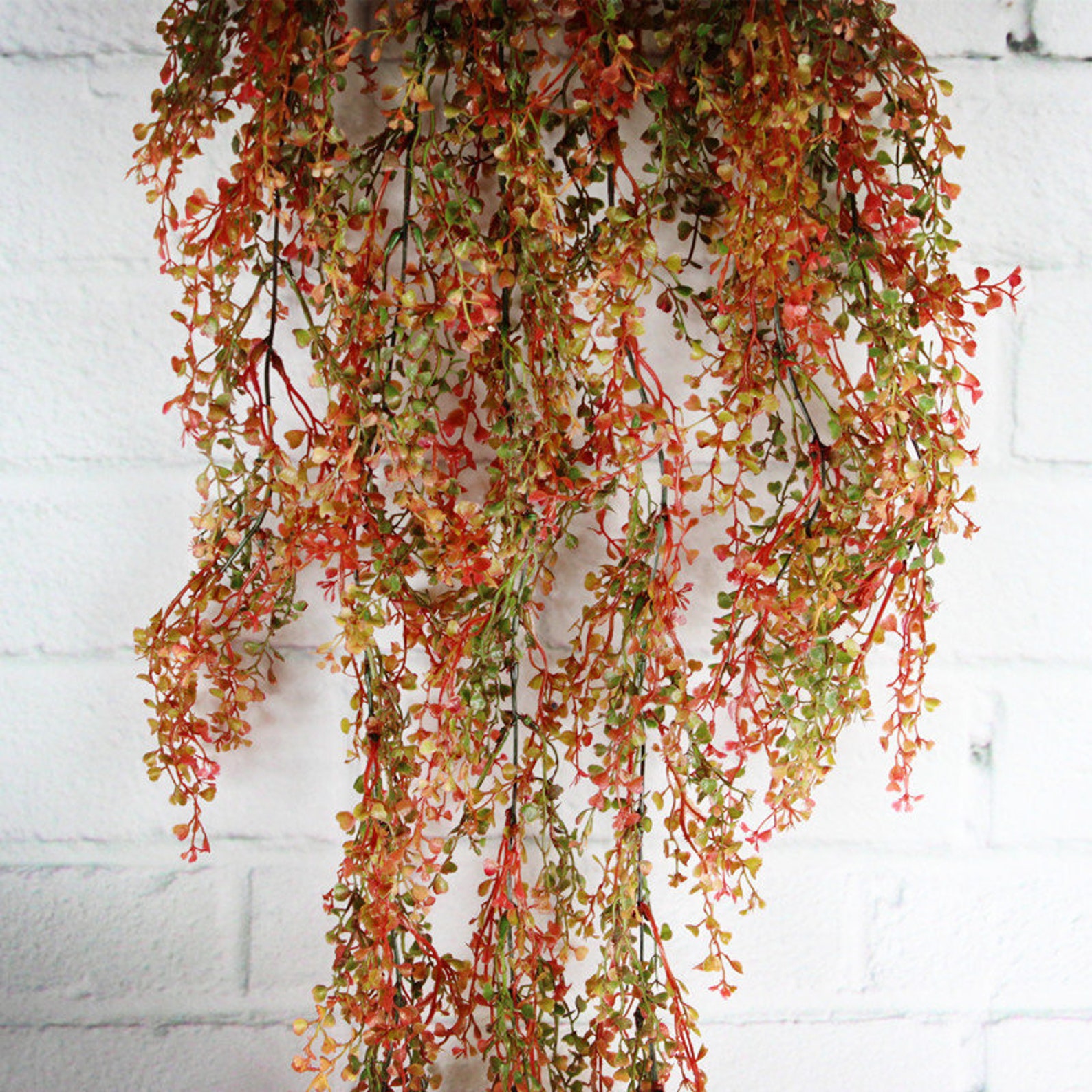 Outdoor Hanging Plants Fall Winter Artificial Hanging Wall Etsy