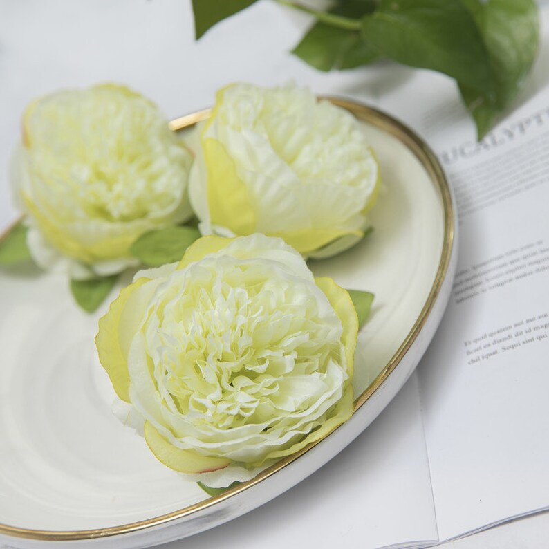 Wholesale Silk Peony Flower Heads Simulation Flowers Peonies Etsy