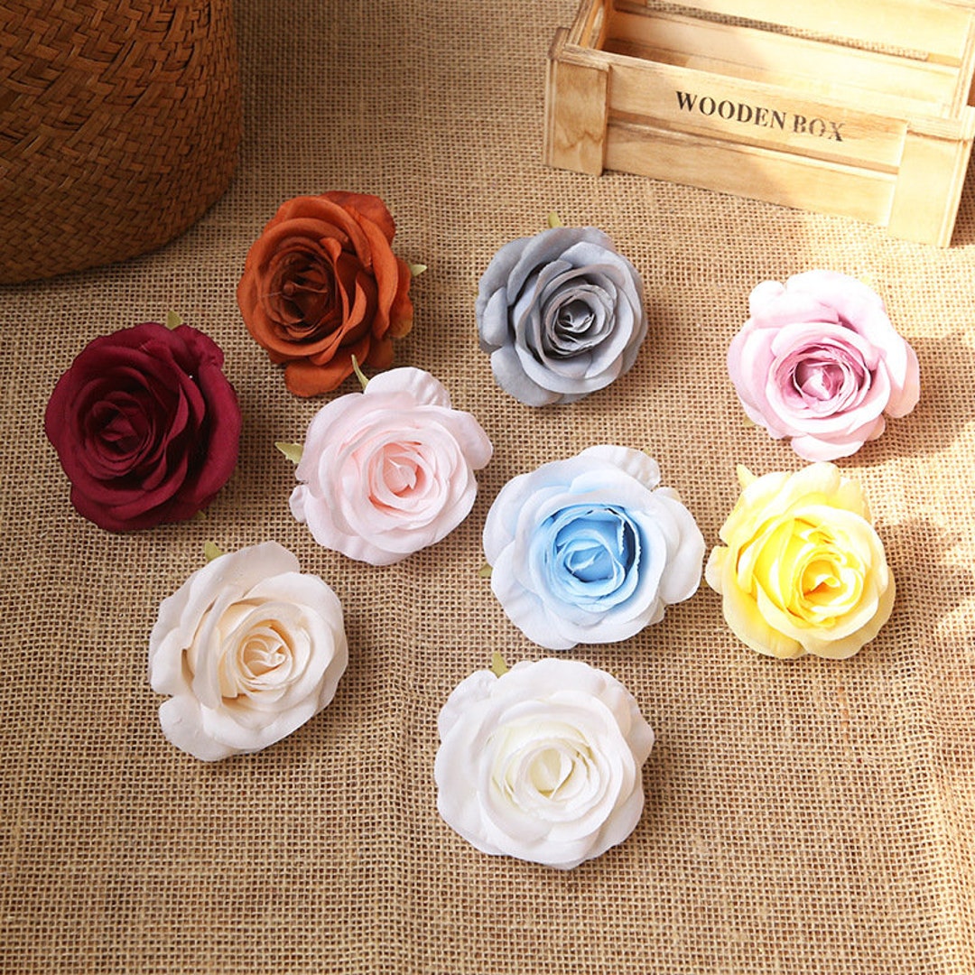 Quality Silk Flower Heads Bulk Silk Rose Flowers for Crafts - Etsy