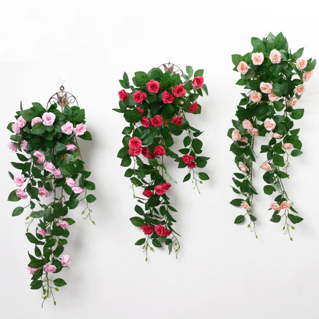 Hanging Flower Vines Hanging Plants Fake Hanging Garland Etsy