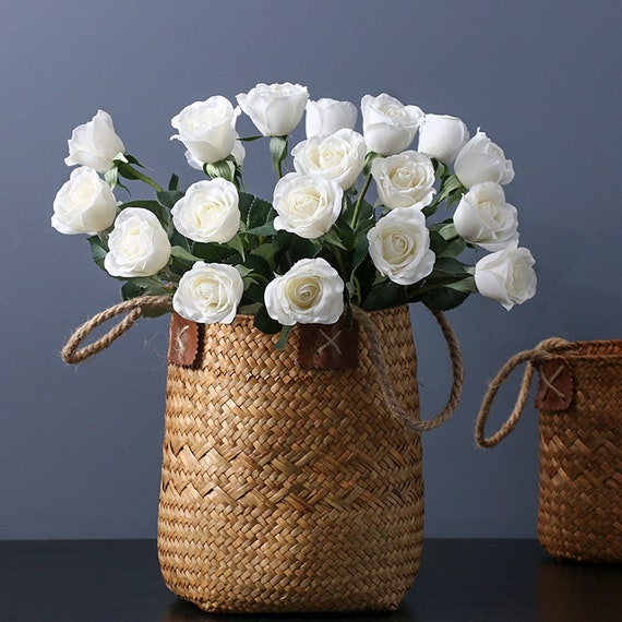 Real Touch Roses Silk Latex Roses Artificial Flowers for Etsy