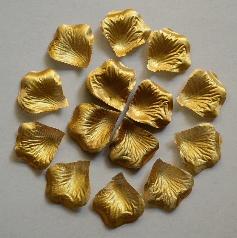 Gold Rose Petals 1000pcs/lot Silk Rose Petals Gold Flower Etsy