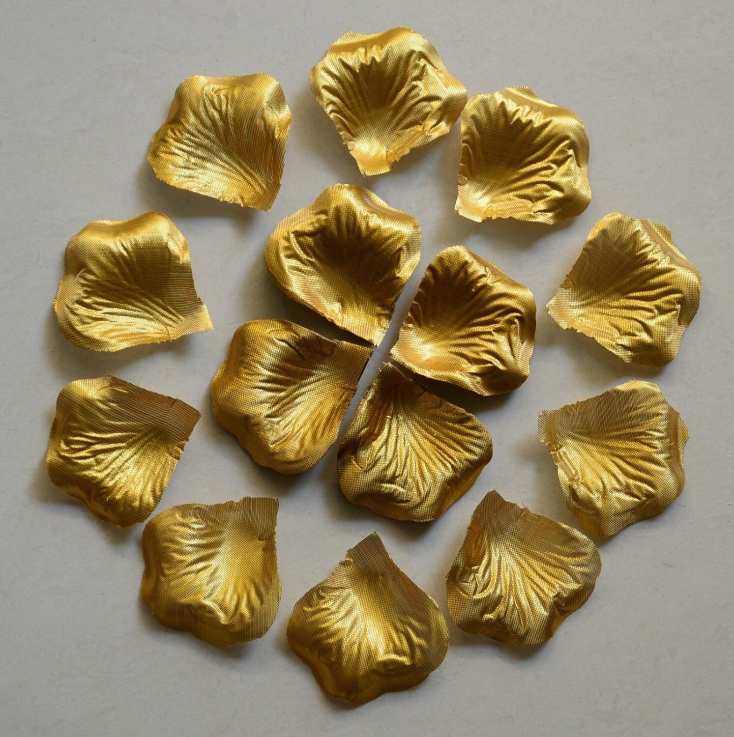 Gold 1000 Pcs Silk Rose Petals Fake Petals for Wedding Decoration Festive Supplies 