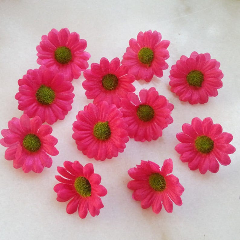 Mini Gerbera Daisy Sunflowers Flower Heads 4cm Silk Daisy Mini Flowers 100pcs Wholesale Flowers For DIY Crafts Hair Clips Clothes CJ-XZJ