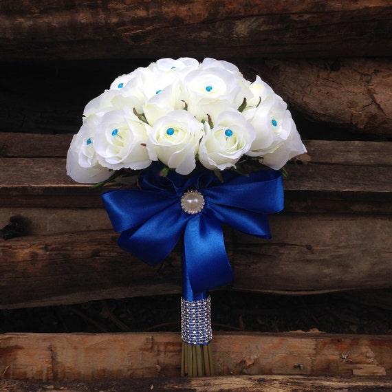 royal blue silk ribbon