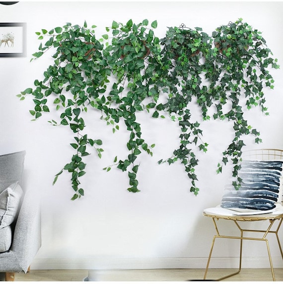 Artificial Vines for Bedroom Fake Ivy Vines for Room Decor Fake Vines with  Fake Leaves Artificial Ivy Garland Hanging Vines for Wall Indoor Outdoor