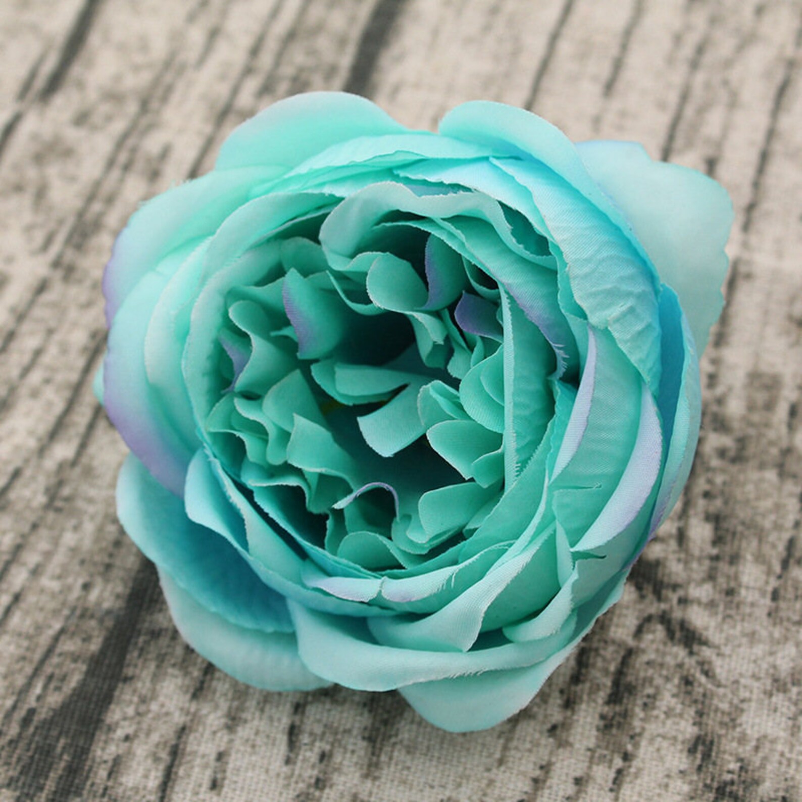 Silk Peony Flower Heads 10cm Burgundy Flowers Aqua Blue Etsy