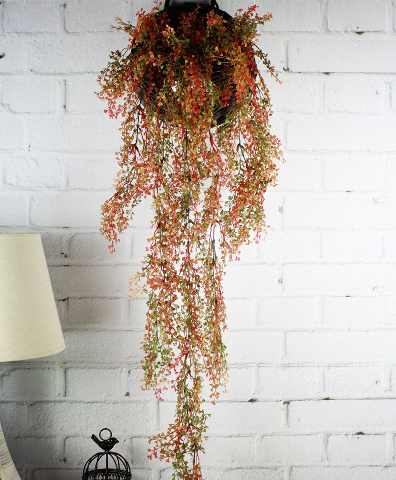 Outdoor Hanging Plants Fall Winter Artificial Hanging Wall Etsy