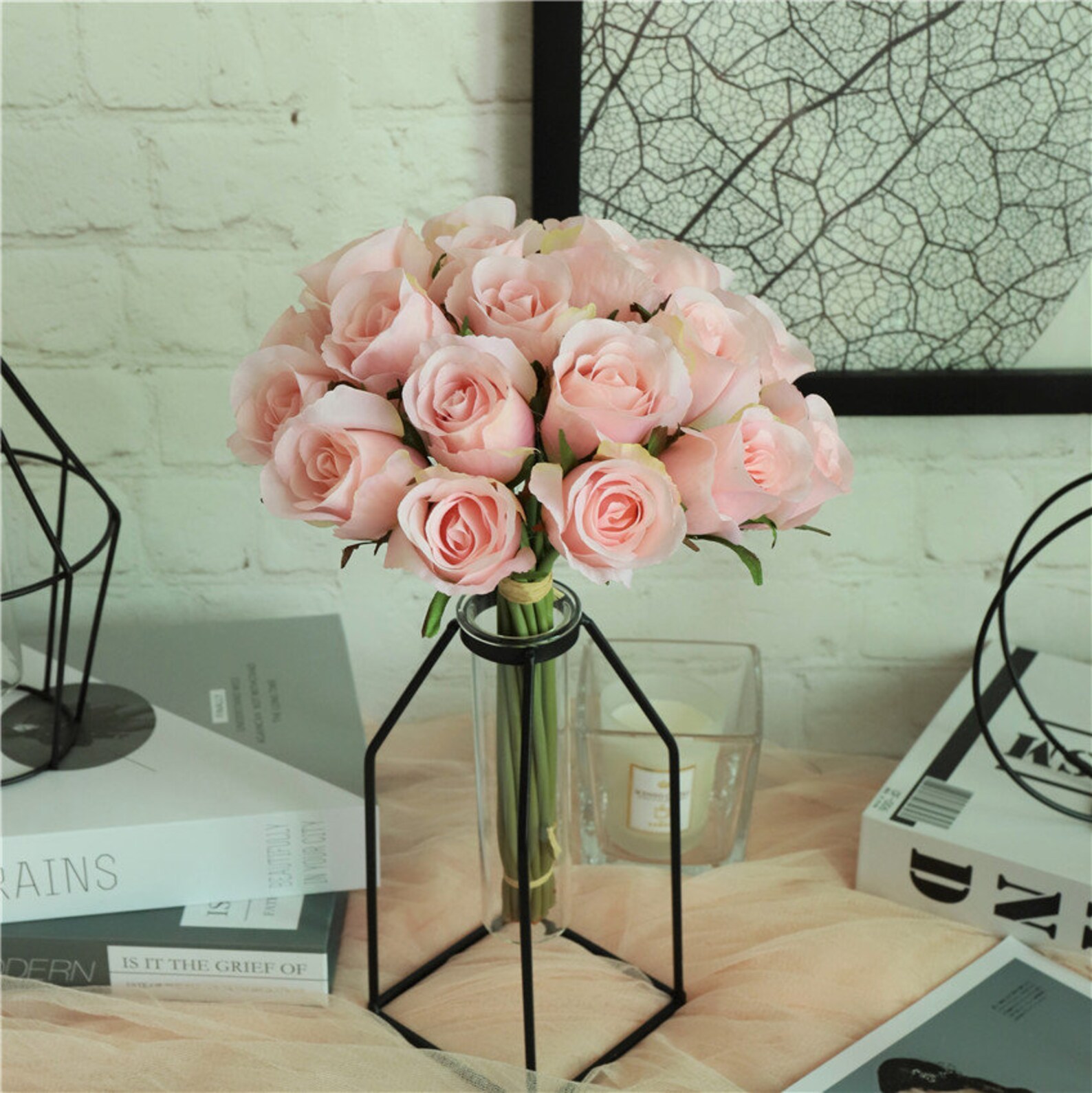 Silk Rose Bouquet Artificial Silk Flower Bunches for Flower Etsy
