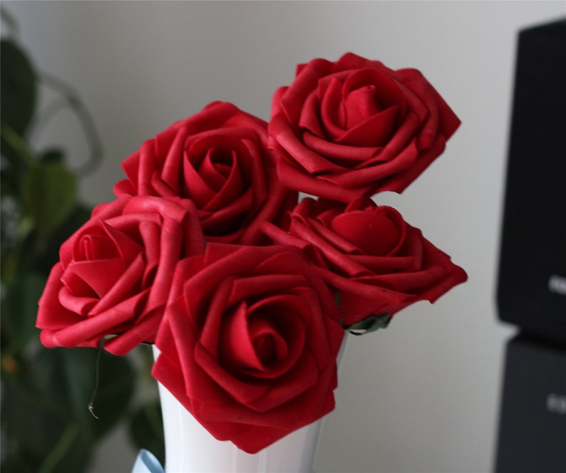 Artificial Flowers Watermelon Red Roses Wholesale Flowers 100 Etsy