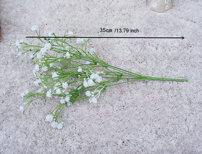 White Babys Breath Artificial Flowers Fake Gypsophila Bunch for Wedding  Table Centerpieces Flower Arrangement DIY Flowers Hz09011 