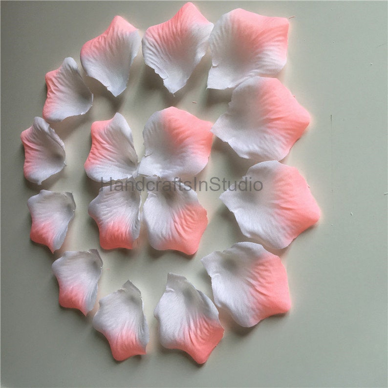 Peach Pink Rose Petals 500 Blush Silk Flower Petals Wholesale Etsy