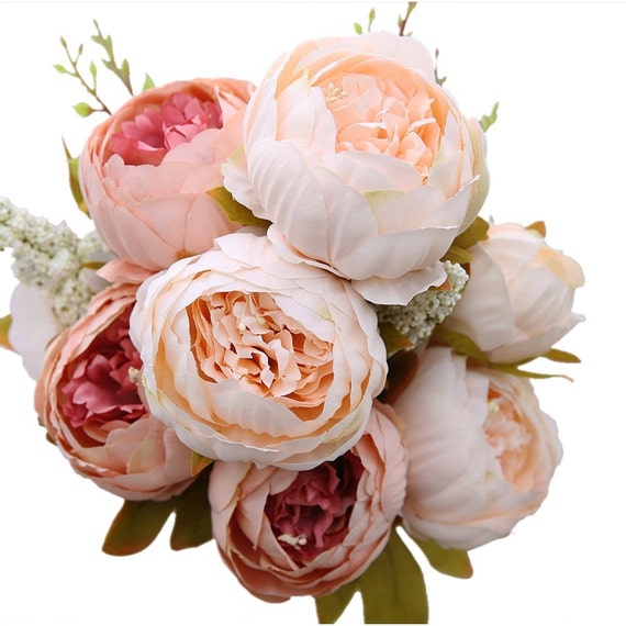 Fleur Artificielle Décorative Blush Pivoine En Soie Bouquet Fleurs Pivoines Bouquet De Fleurs Pour Mariage Maison Arrangement De Fleurs Hz 19191 01