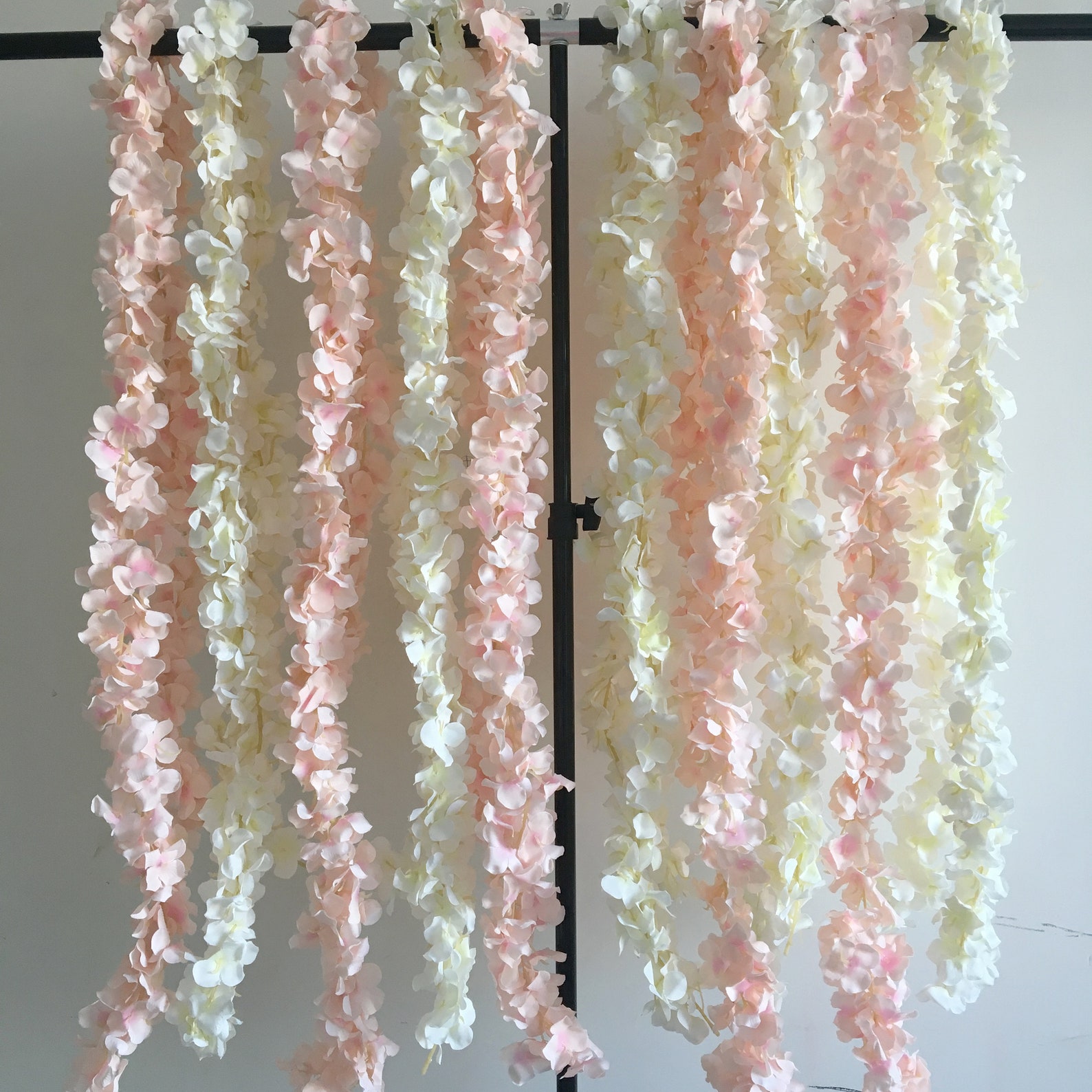 White Wisteria Garland 70 Inch Hanging Flowers 5pcs for Etsy Ireland