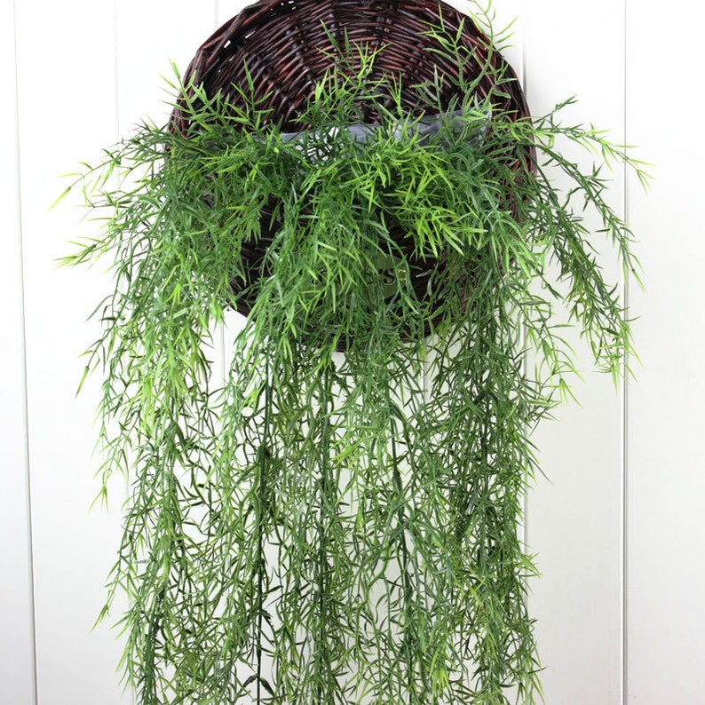 Artificial Plants Hanging Fake Plants Hanging Basket Vines Etsy