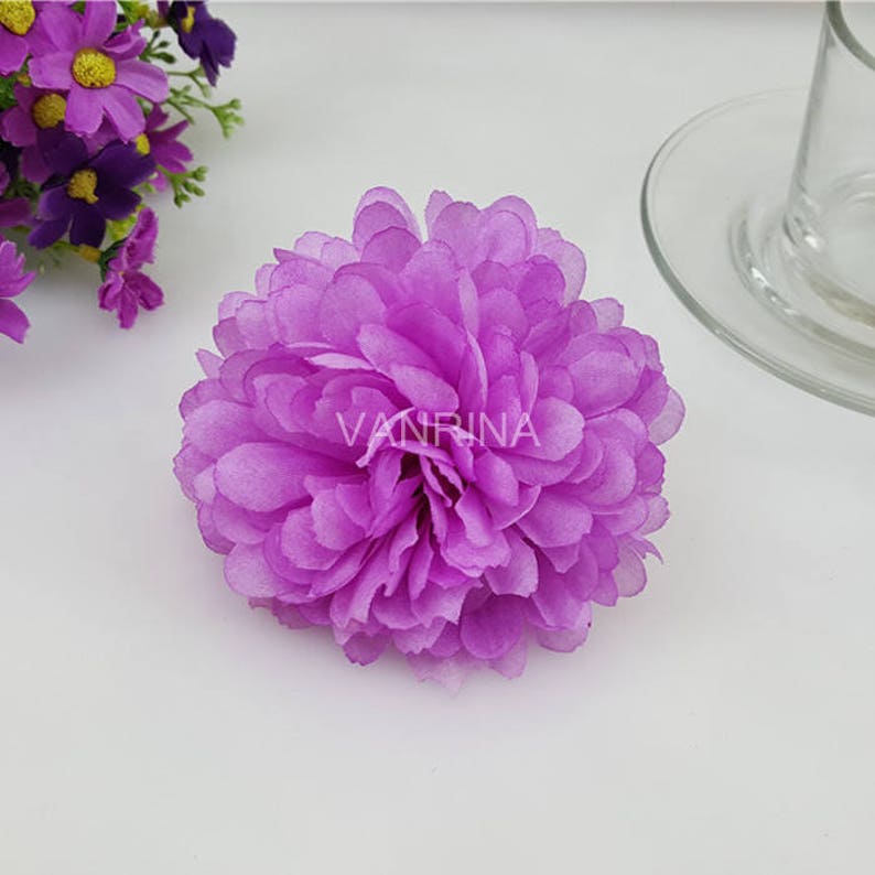 Bulk Silk Flowers Artificial Flower Heads Daisy 100 Flowers Etsy