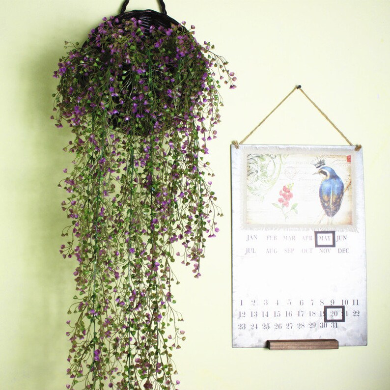 Fake Plants Indoor Hanging Basket Filler Plastic Plants 4 Etsy