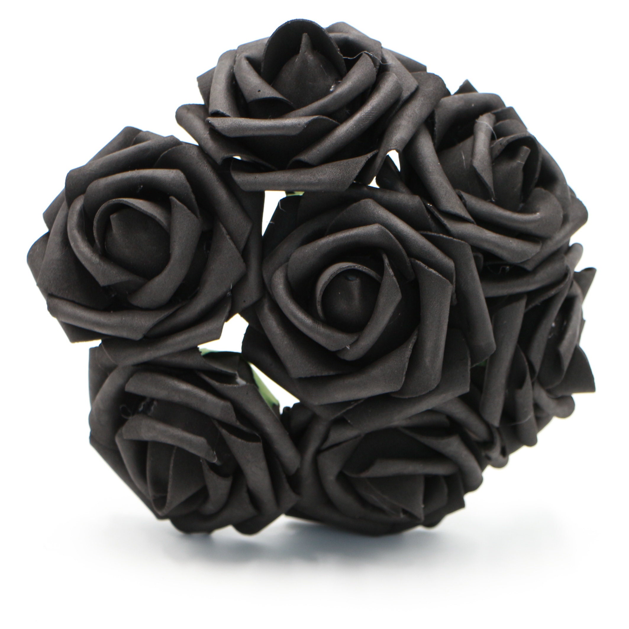 black foam flowers