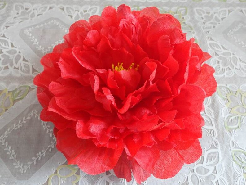 Silk Peony Artificial Flower Heads Large Peonies 10 Flowers Etsy