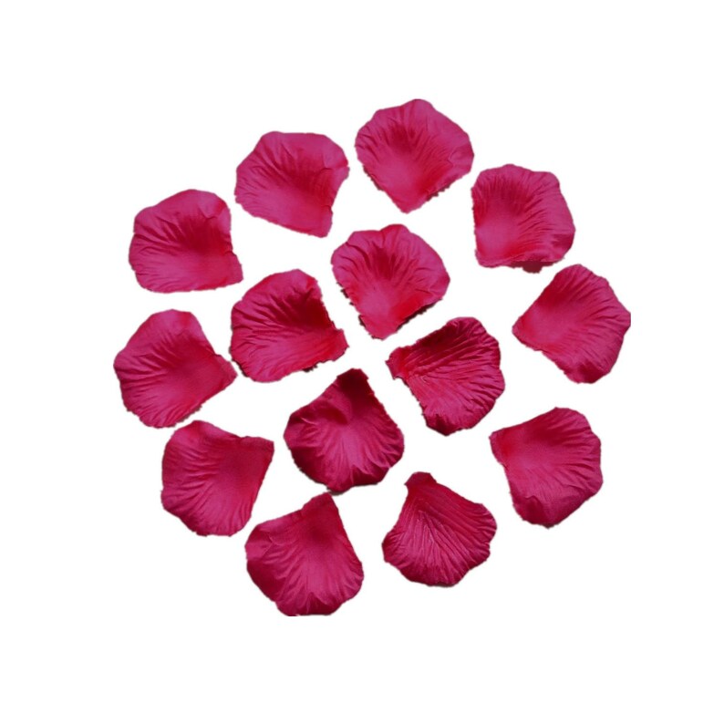 Fuchsia Rose Petals Bulk Silk Rose Petals Hot Pink Artificial Etsy