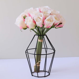 Silk Rose Bouquet Artificial Flower Bunch Wedding/Home/Decorations/Arrangement/Gift DY-20T image 4