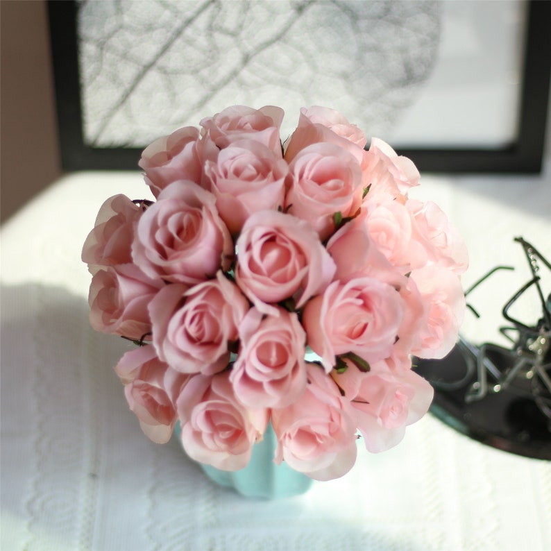 Silk Rose Bouquet Artificial Silk Flower Bunches for Flower Etsy