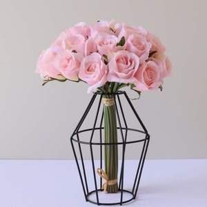 Silk Rose Bouquet Artificial Flower Bunch Wedding/Home/Decorations/Arrangement/Gift DY-20T image 2