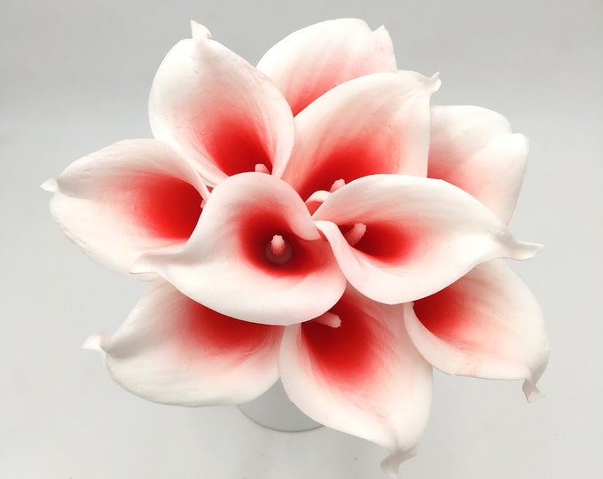 PU Calla Lily Bouquet Picasso Fuchsia Calla Lilies Dark Pink - Etsy