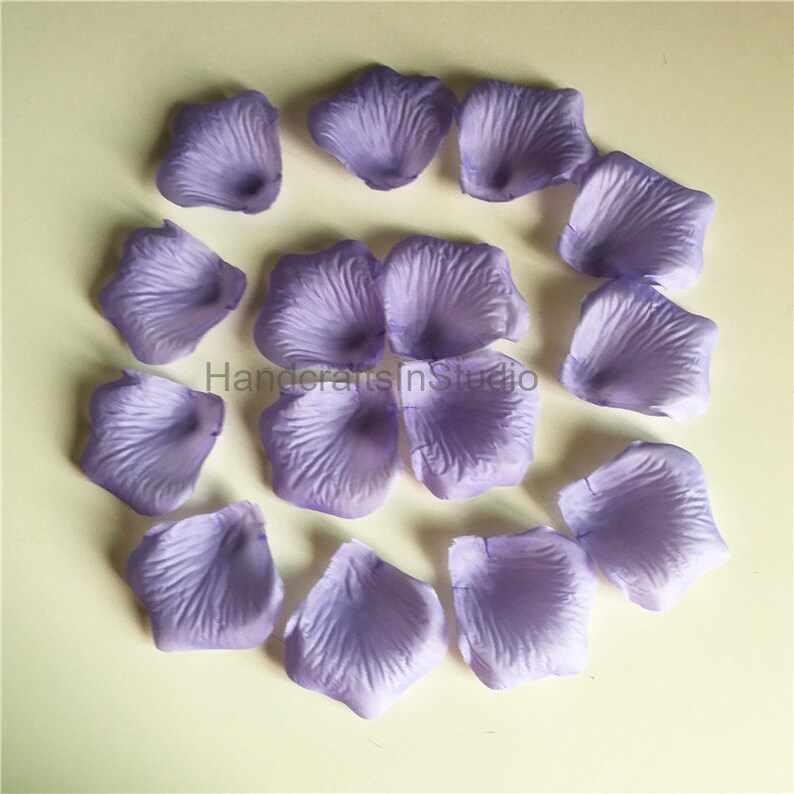 Lavender Rose Petals Light Purple Silk Flower Petals 1000 For Etsy