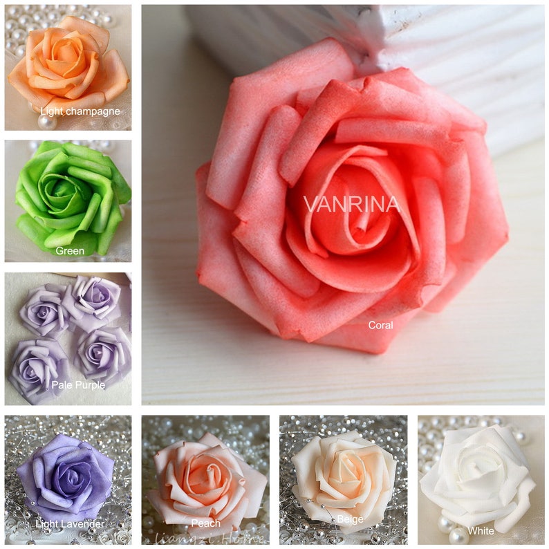 Bulk Roses Flower Heads Artificial Flowers Wholesale Flowers Etsy