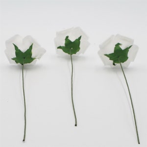 White Wedding Flowers Faux Roses Cheap Artificial Flowers 100 Wholesale For Bouquets Wedding Decor Table Centerpieces Bulk Flower LNPE009 image 2