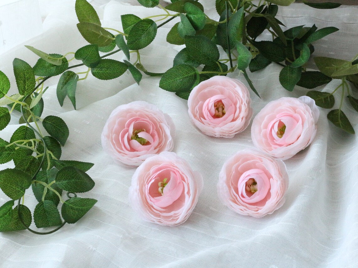 Artificial Ranunculus Flower Heads Silk Ranunculus Fake Etsy