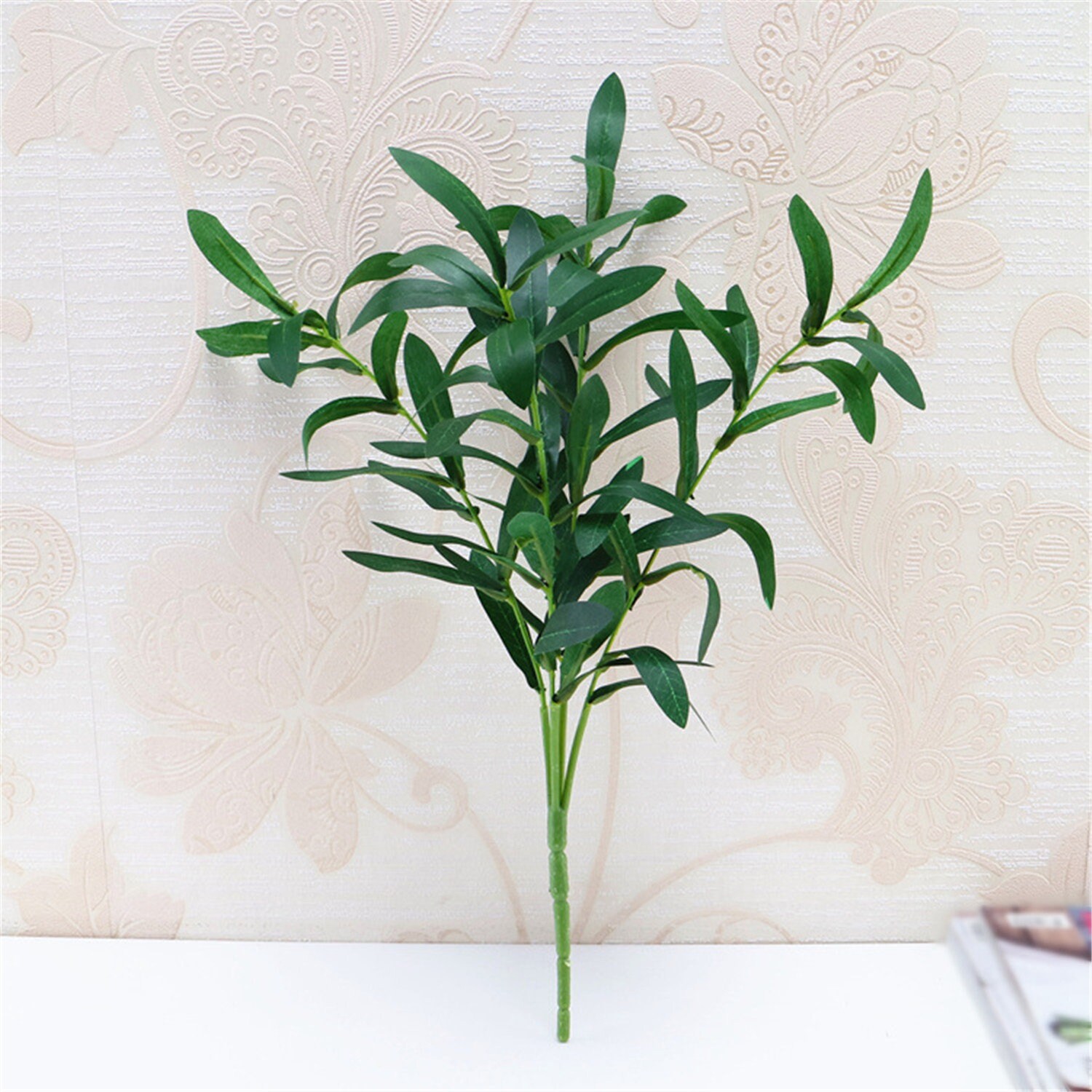 Short Stem Artificial Olive Bush Faux Greenery Leaf Garlands Etsy