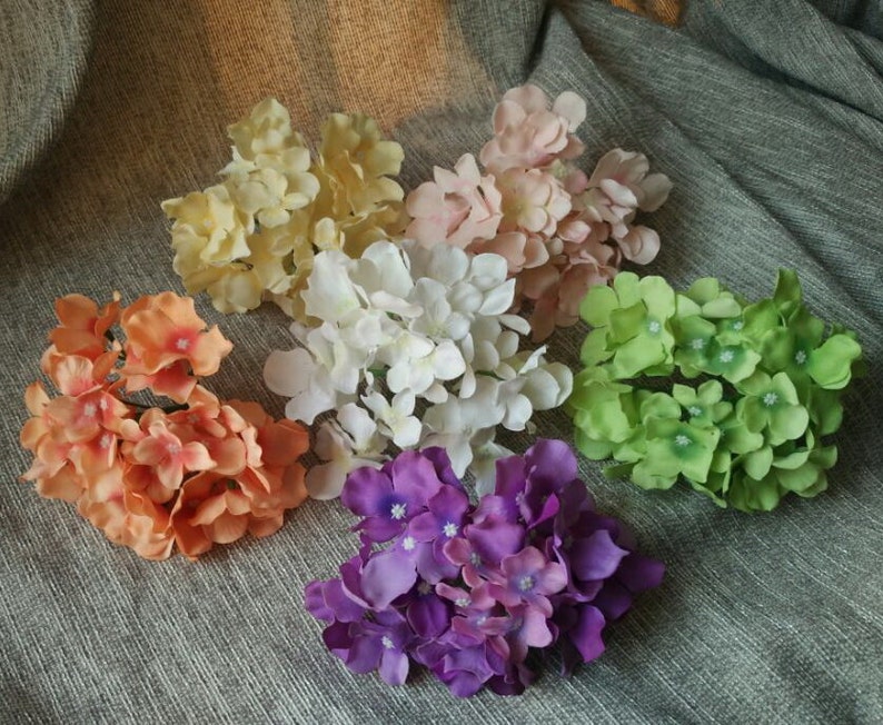 Silk Hydrangea Flower Heads Wholesale Artificial Hydrangea Etsy