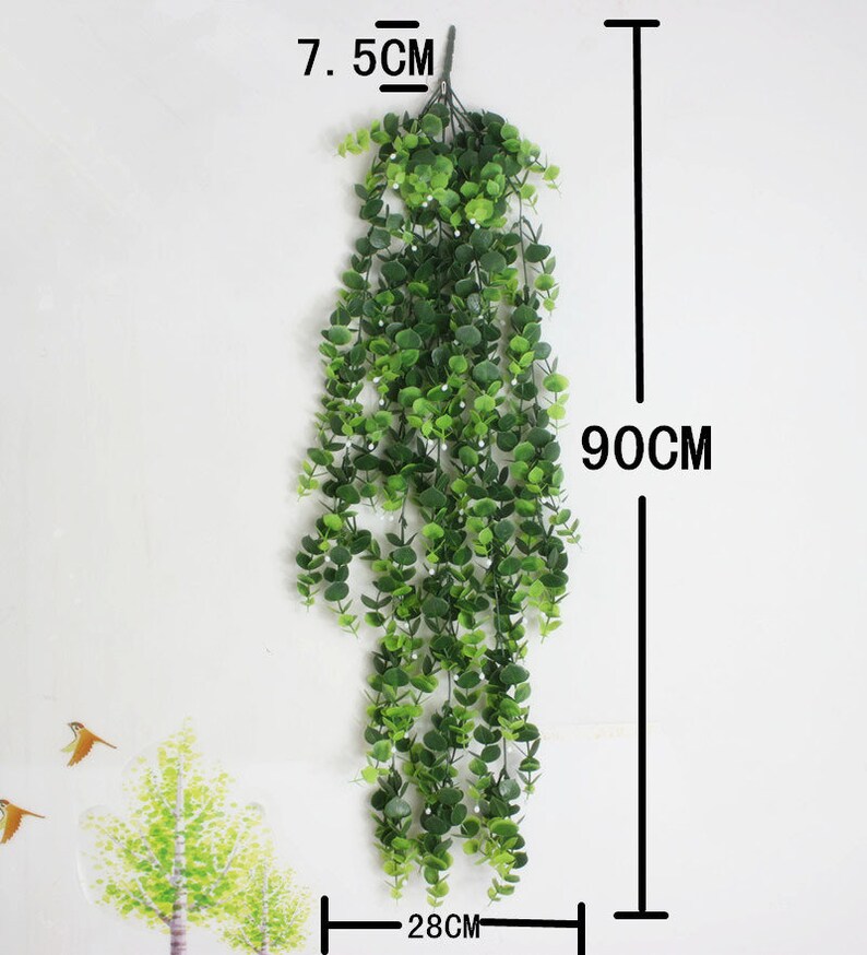 Hanging Plants Indoor Leaf Garland Fake Plants for Hanging Etsy