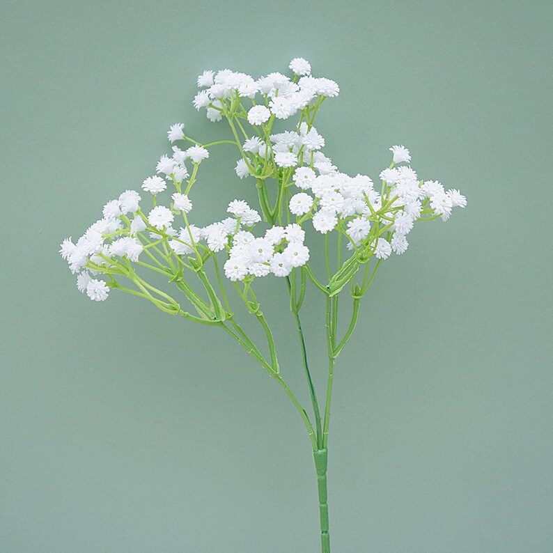 White Babys Breath Fake Gypsophila Flowers Faux Babysbreath for Wedding Table Centerpieces Flower Arrangement DIY Flowers HZMTX image 6