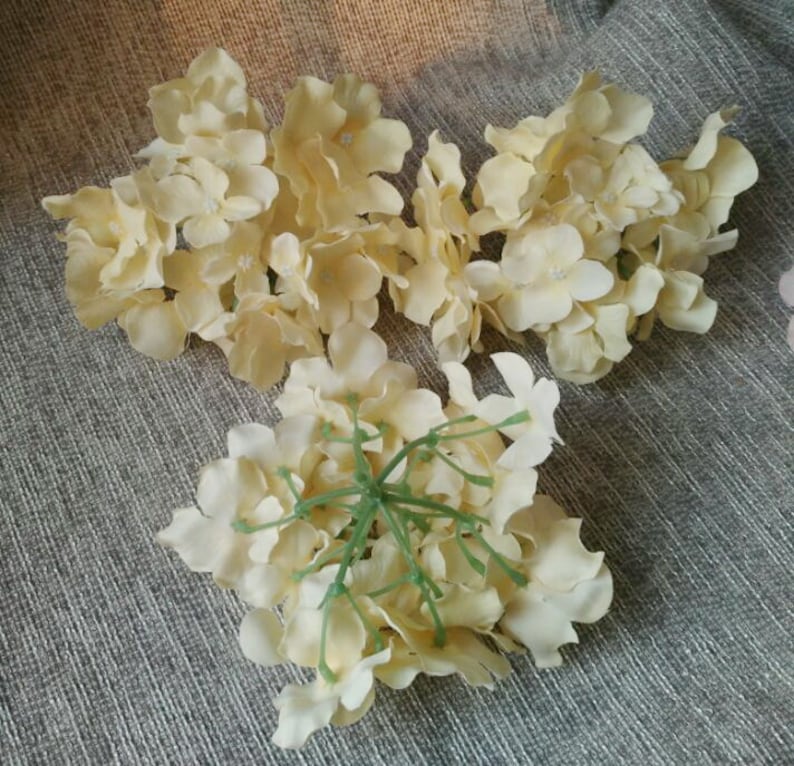 Silk Hydrangea Flower Heads Wholesale Artificial Hydrangea Etsy