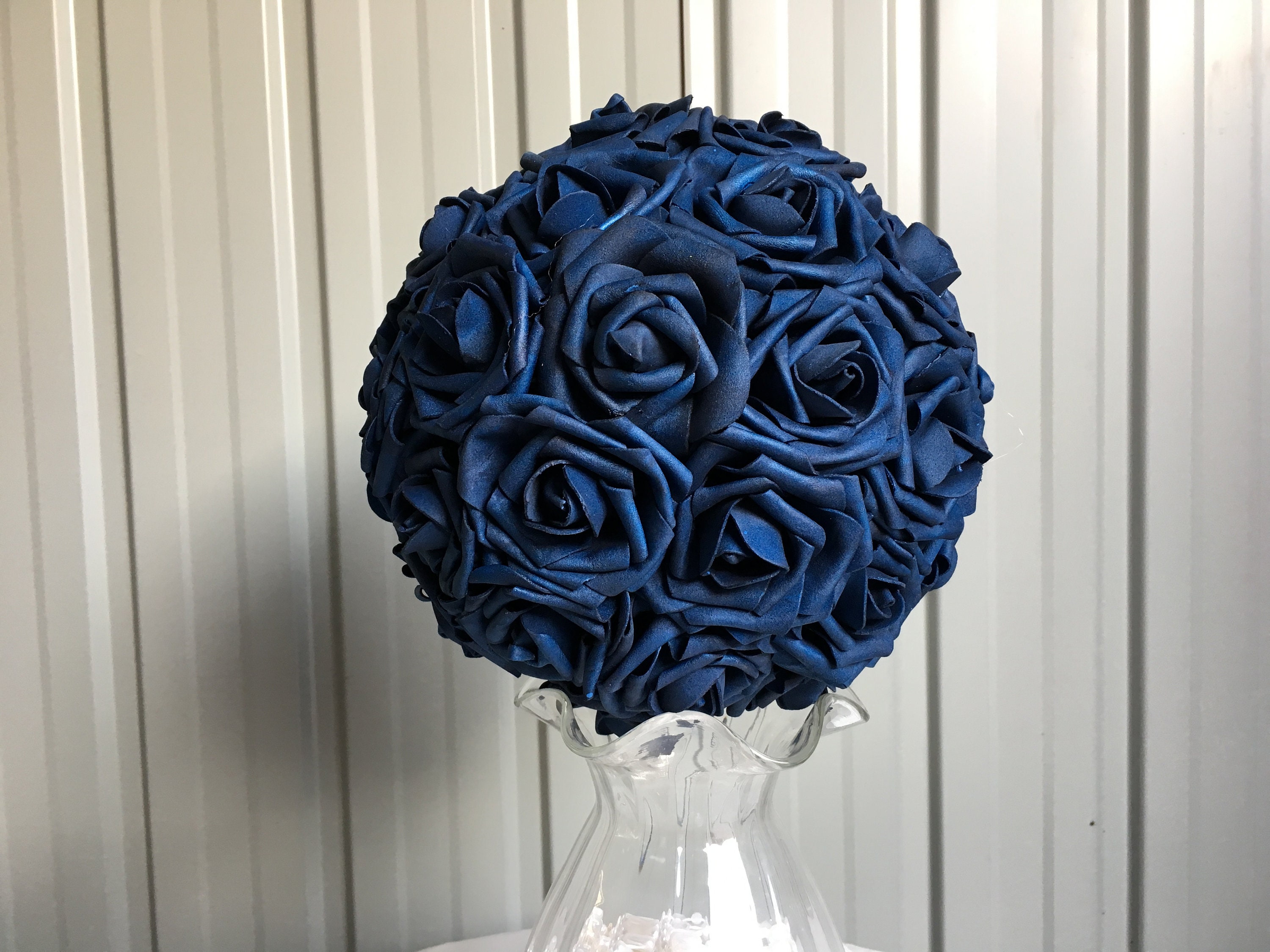 Navy outlet blue flowers