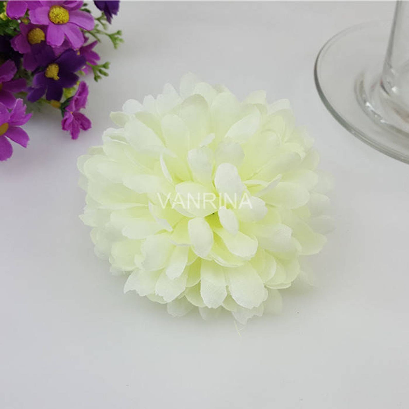 Bulk Silk Flowers Artificial Flower Heads Daisy 100 Flowers Etsy