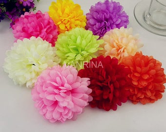 Bulk Silk Flowers Artificial Flower Heads Daisy 100 Flowers Wholesale Flowers For Wedding Arch Kissing Balls Home Party Decoration CJ-QCJ