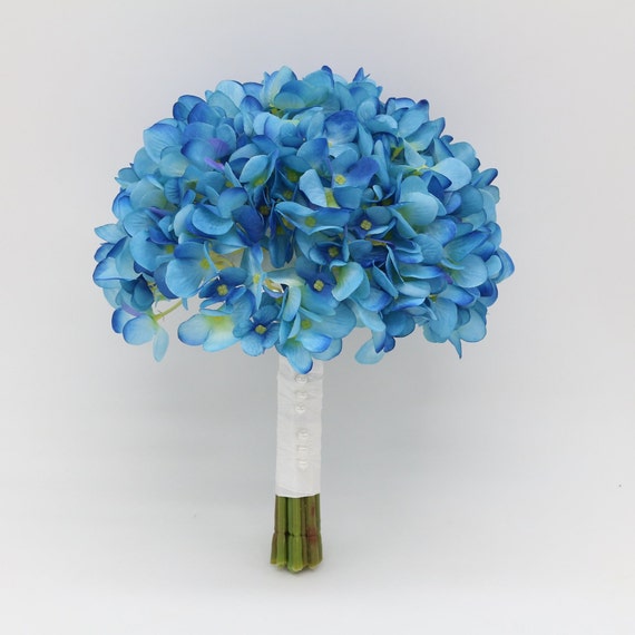 Kunstblumen 10-Kopf Rose Hydrangea Blumen Hochzeit Brautstrauß Dekor