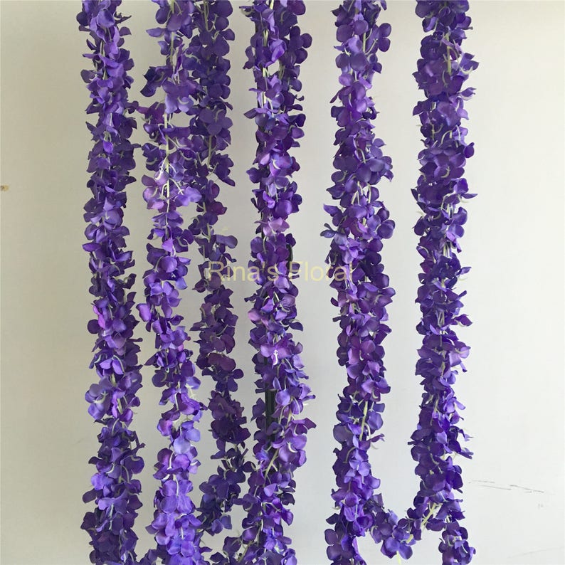 Wedding Arch Garland Blush Pink Silk Wisteria Flower Garland Etsy