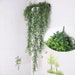 Artificial Hanging Plants Fake Outdoor Plants Snow-white Prune Indoor Wall Basket Decor Wedding Arch Backdrop Garland Vine CJX-4459 