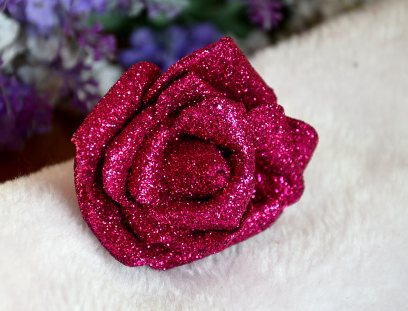 Glitter Flowers Foam Rose Heads Glitter Wedding Flowers 100 Etsy