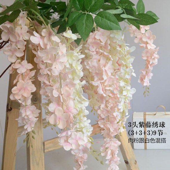 5pcs Artificial Wisteria Wedding Arch Flowers Silk Hanging ...