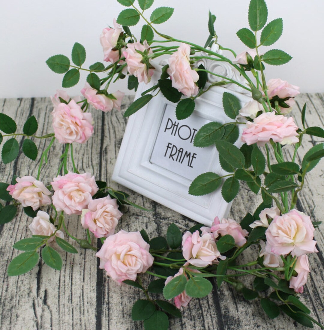 Artificial Flower Vines Silk Rose Garland 39 Inches for Etsy